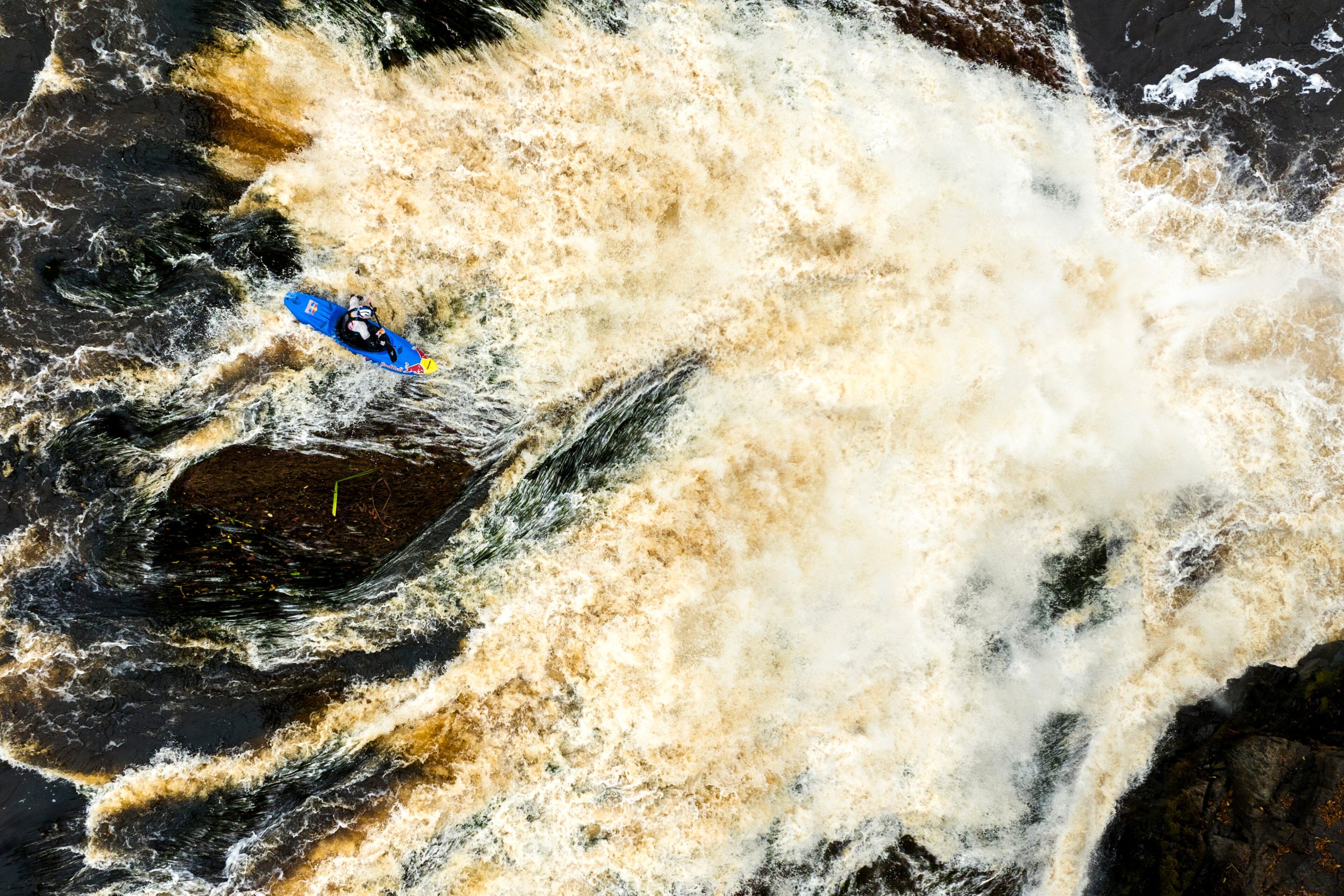 Adrian Mattern paddles rapid down on Ivindo river, Gabon on February 03, 2024 // David Sodomka / Red Bull Content Pool // SI202405130174 // Usage for editorial use only //