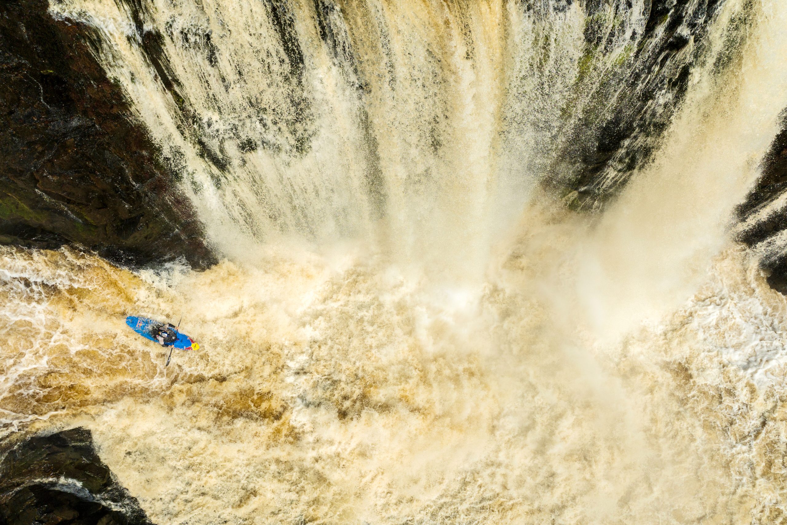 Adrian Mattern paddles rapid down on Ivindo river, Gabon on February 03, 2024 // David Sodomka / Red Bull Content Pool // SI202405130177 // Usage for editorial use only //